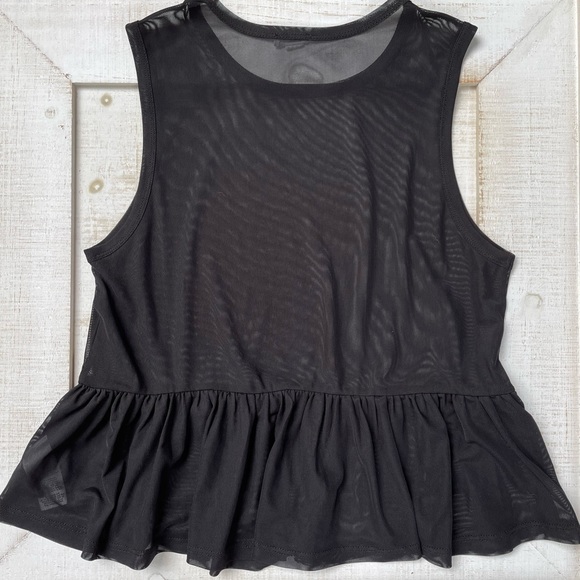 Garage Sheer Peplum Top - Picture 4 of 5